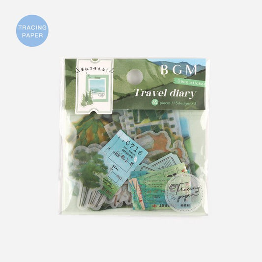 BGM Planner Stickers Tracing Paper Seals Forest
