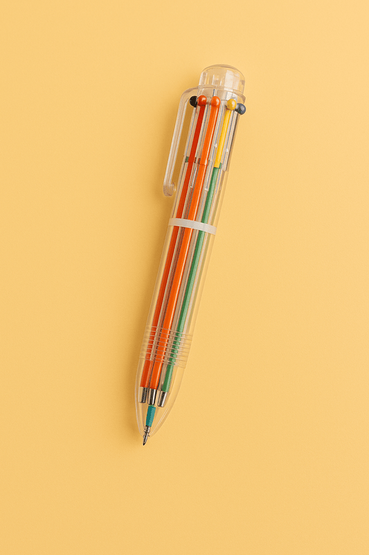 6 - Colour Multi Pen - Note and Nib