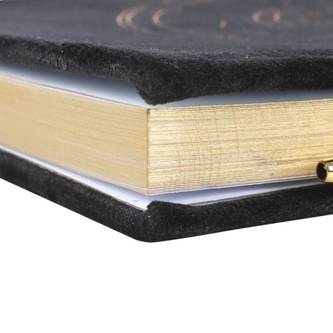 Astrology Wheel Journal with Black Obsidian Pen - Note and Nib