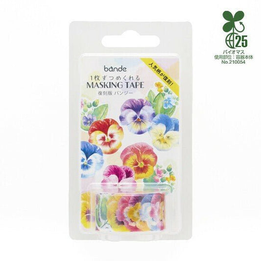 bande Washi Tape Roll Sticker Pansy - Note and Nib