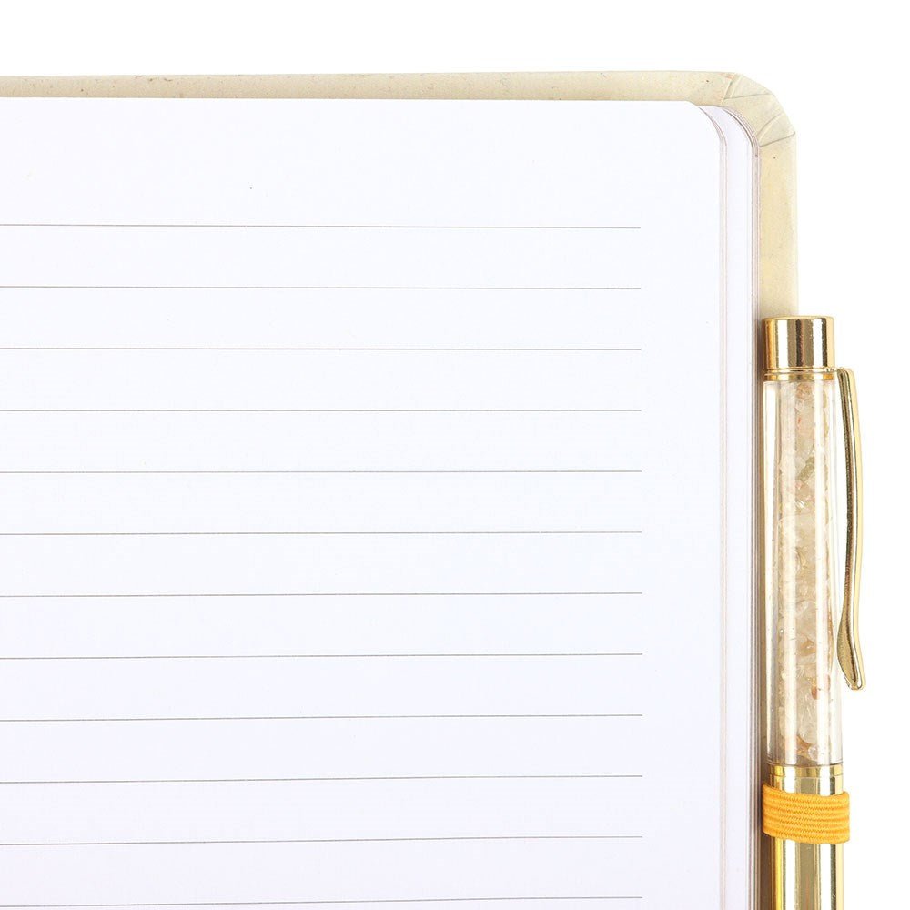 Bee Radiant Intention Journal with Citrine Pen - Note and Nib