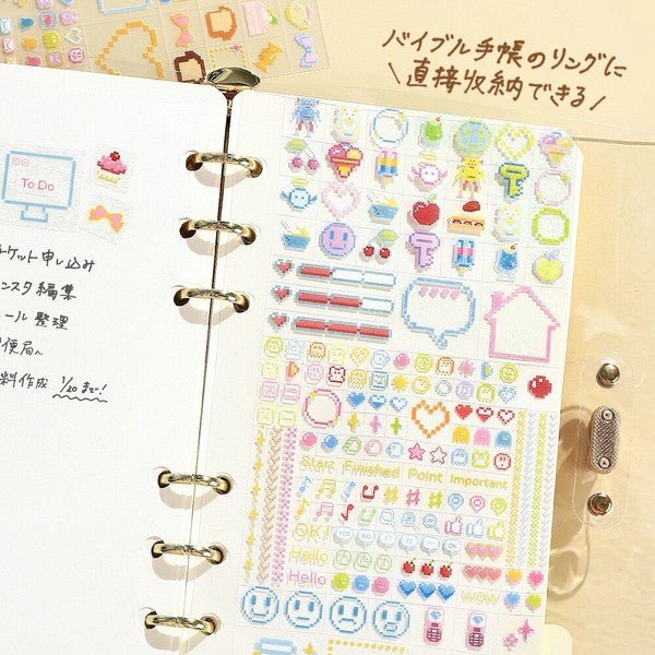 BGM Planner Stickers Sheet sticker 6 - types - Note and Nib