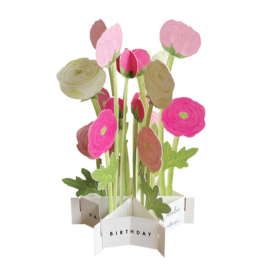 Blooming Card / Ranunculus - Note and Nib