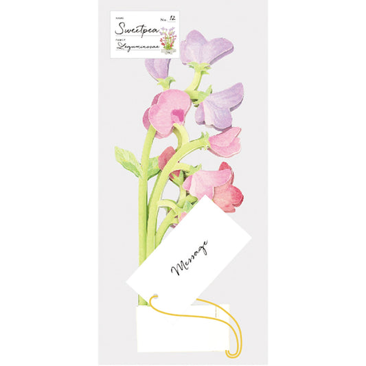 Blooming Card / Sweet Pea - Note and Nib