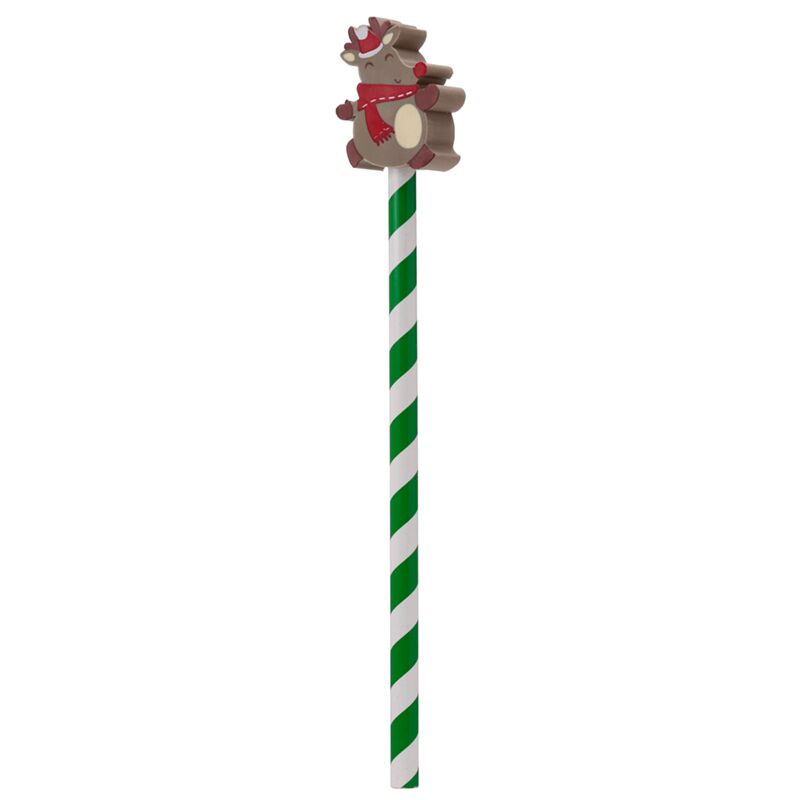 Christmas Characters Pencil with Eraser Topper - Note and Nib