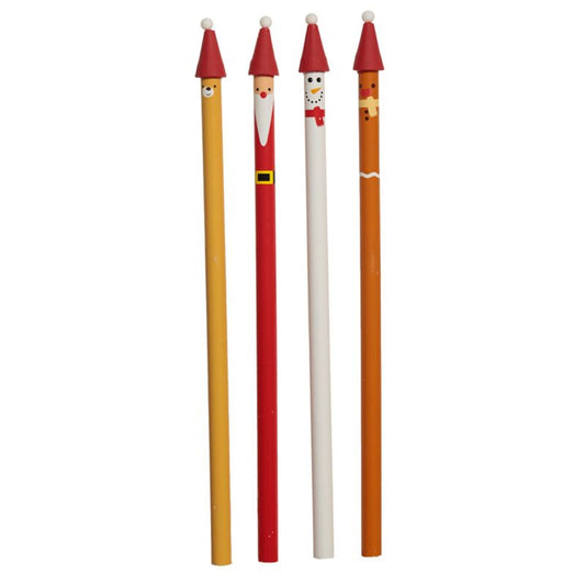 Christmas Characters Pencils (4 Pencils in one pack) - Note and Nib