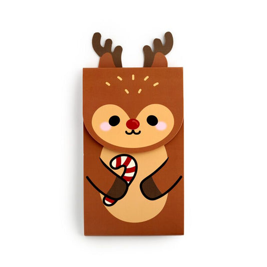 Christmas Festive Friends Flip Open Shaped Memo Pad - Rudolph - Note and Nib