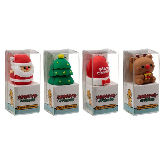 Christmas Festive Friends Pencil Sharpener - Note and Nib