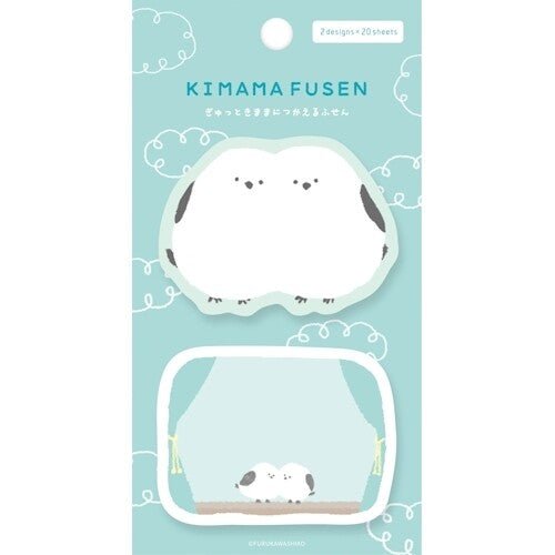 Furukawa Shiko Sticky Notes - Kimama Fusen - Love Birds - Note and Nib
