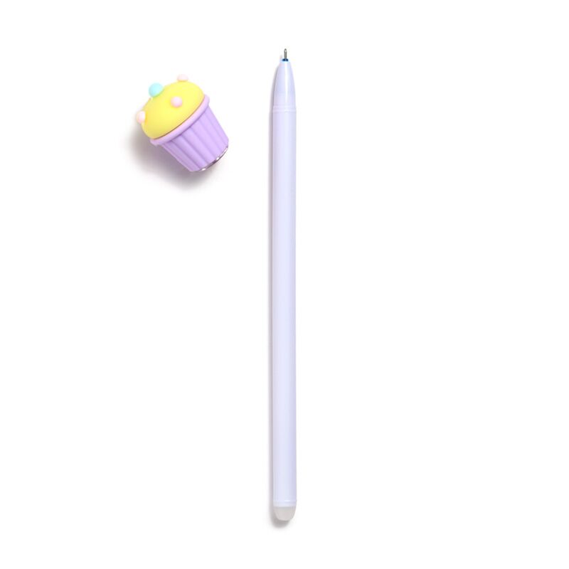 Inkredible Erasable Pen with Cupcake Topper - Note and Nib