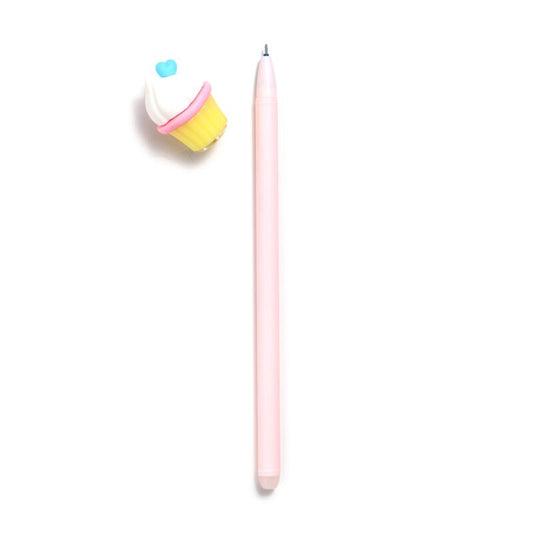 Inkredible Erasable Pen with Cupcake Topper - Note and Nib