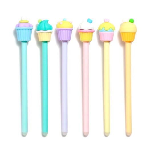 Inkredible Erasable Pen with Cupcake Topper - Note and Nib