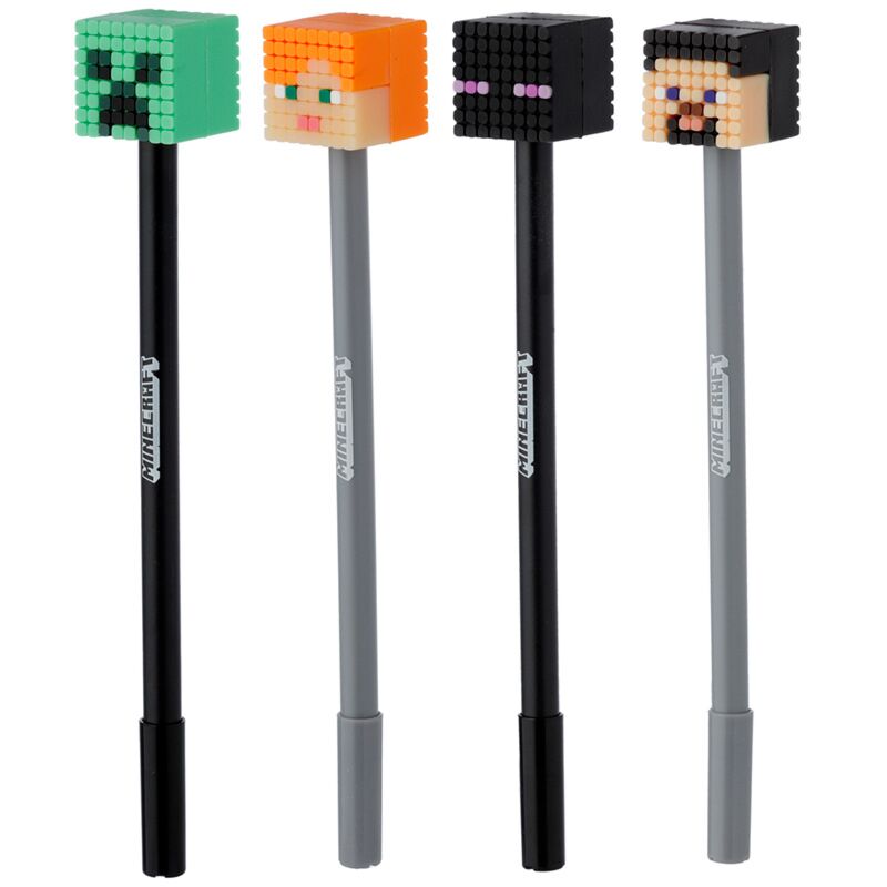Minecraft Fine Tip Pen with Silicone Topper - Note and Nib