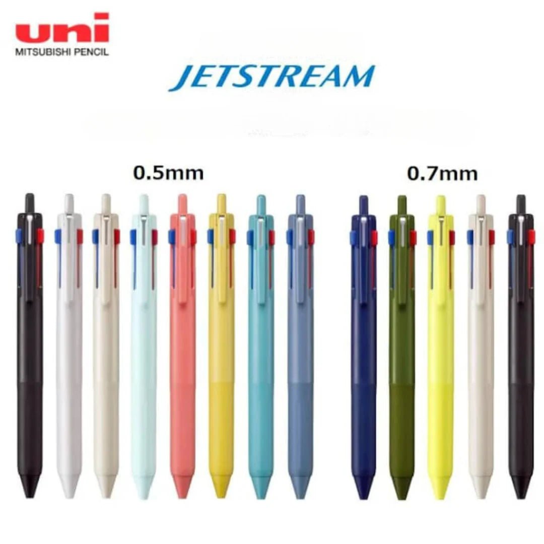 Mitsubishi Jetstream 3 - Colour Ballpoint Pen - Note and Nib