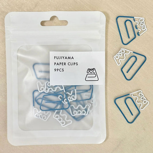 Mount Fuji Paper Clip 9 pcs - Note and Nib