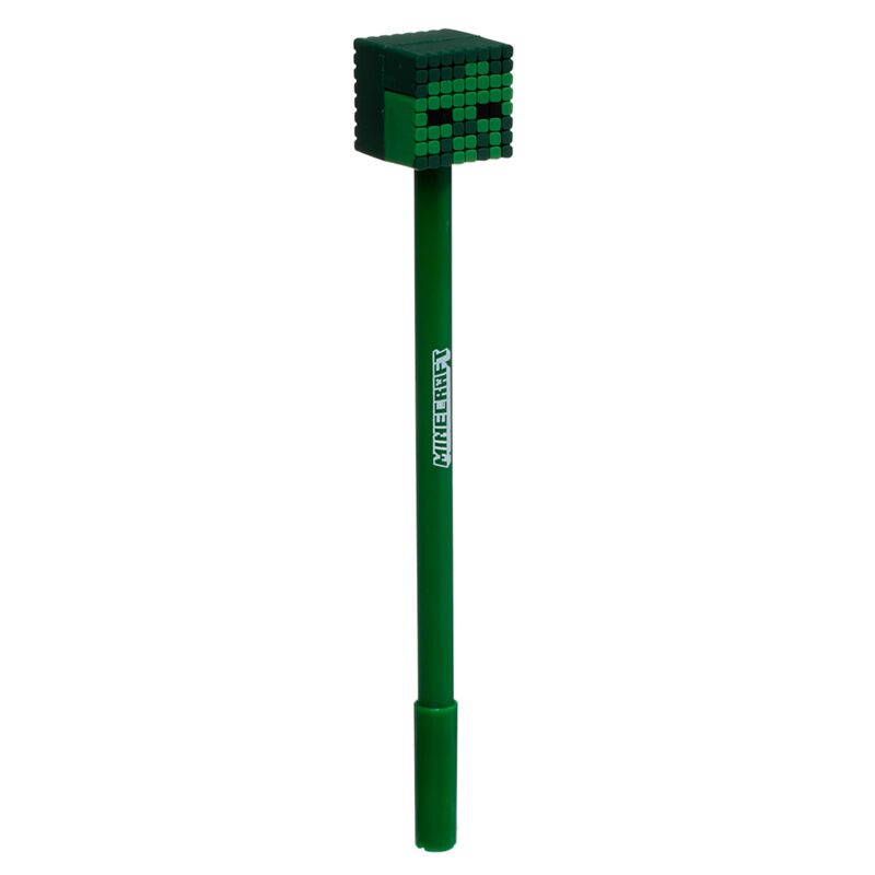 Set of 8 Erasable Pens with Minecraft Tools Silicone Topper - Note and Nib