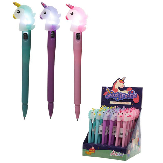 Sweet Dreams LED Unicorn Fine Tip Pen - Note and Nib