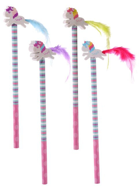 Unicorn Pencil & Eraser Topper - Note and Nib