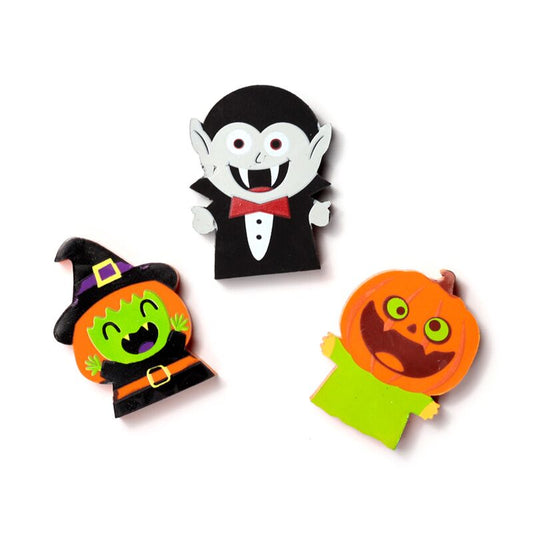 Witch, Vampire & Pumpkin 3 Piece Eraser Set - Note and Nib