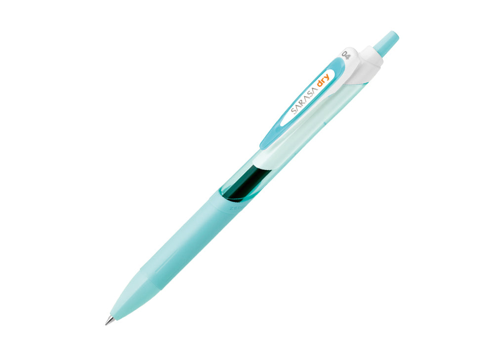 ZEBRA Sarasa Dry Soft Blue barrel - black ink / 0.4mm