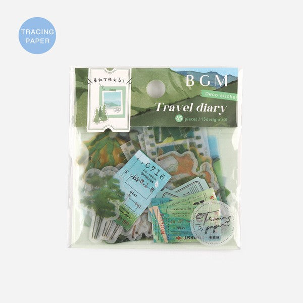 BGM Planner Stickers Tracing Paper Seals Forest