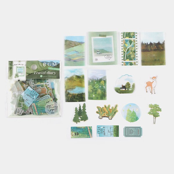 BGM Planner Stickers Tracing Paper Seals Forest