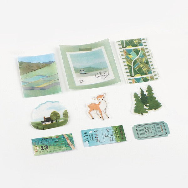 BGM Planner Stickers Tracing Paper Seals Forest
