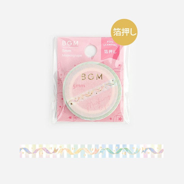 BGM LIFE Washi Tape Ribbon Colorful