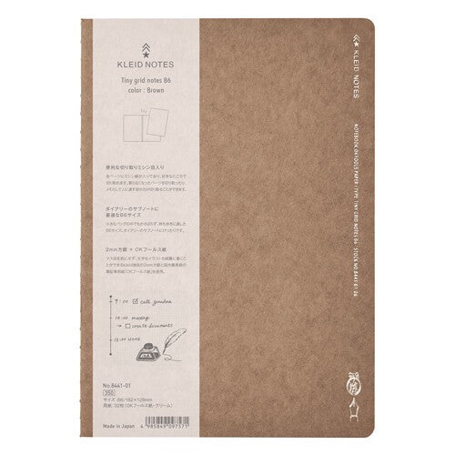 Kleid Notebook B6 Size Tiny Grid Notebook