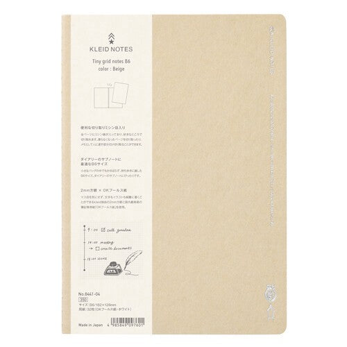 Kleid Notebook B6 Size Tiny Grid Notebook