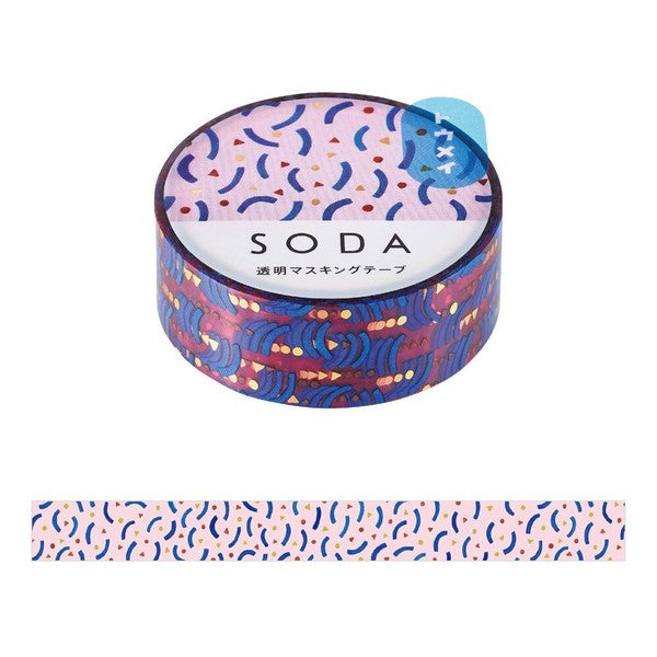 KINGJIM SODA Washi Tape Clear Washi Tape Soda 15mm