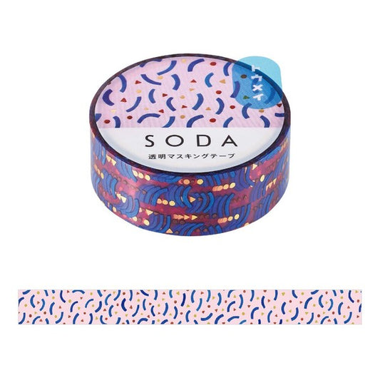 KINGJIM SODA Washi Tape Clear Washi Tape Soda 15mm