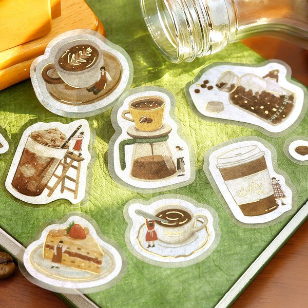 BGM Planner Stickers Foil stamped flake sticker 4-types