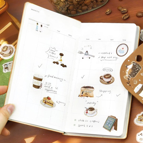 BGM Planner Stickers Foil stamped flake sticker 4-types