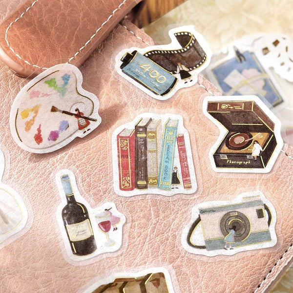 BGM Planner Stickers Foil stamped flake sticker 4-types