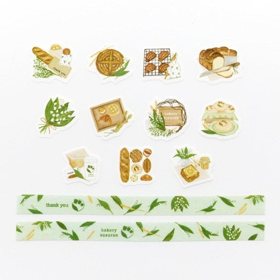 bande Washi Tape Roll Sticker Bakery Lily of the Valley
