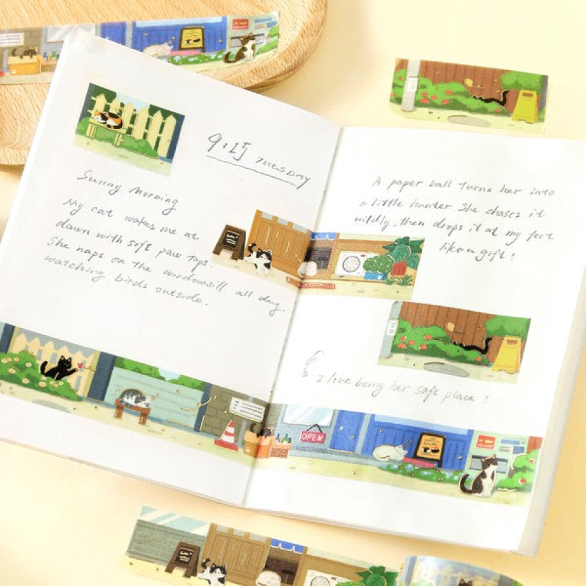 BGM Washi Tape - The Cat's Journey