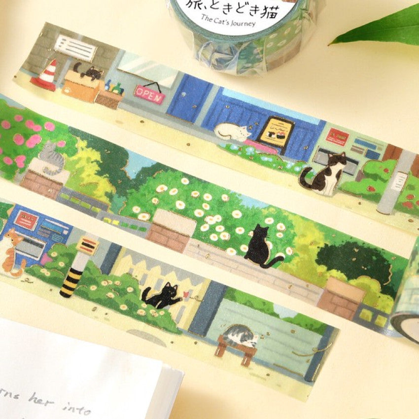 BGM Washi Tape - The Cat's Journey
