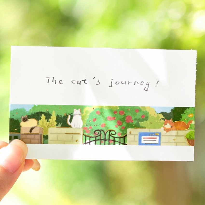 BGM Washi Tape - The Cat's Journey
