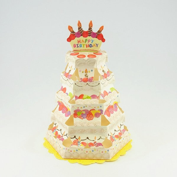 Cake Tower Card Happy Birthday