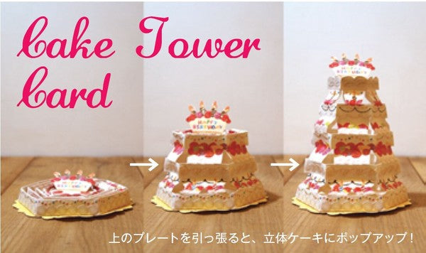 Cake Tower Card Happy Birthday