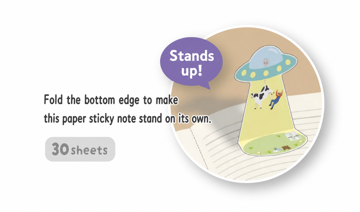 Sun-Star Sticky Notes - Unidentified Flying Object