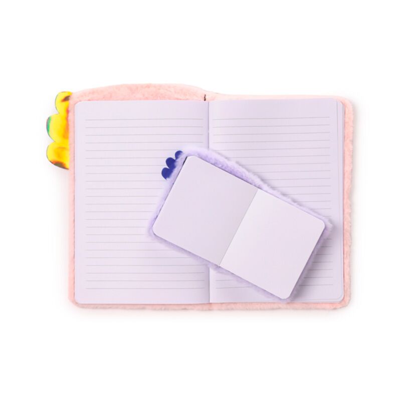 Adoramals Maddie the Axolotl Plush Notebook with Pouch & Mini Notebook