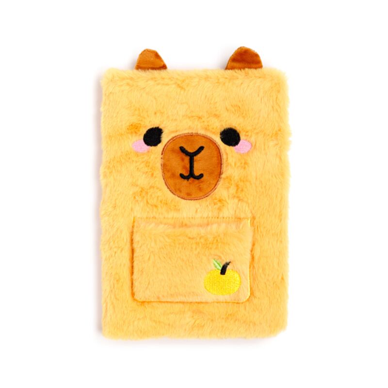 Capybara Plush Notebook with Pouch & Mini Notebook