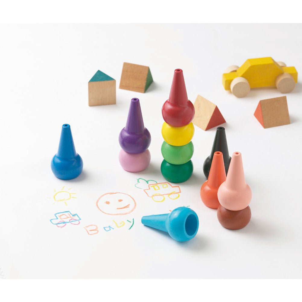 Aozora Baby Colour Crayon [12 crayons] - Note and Nib