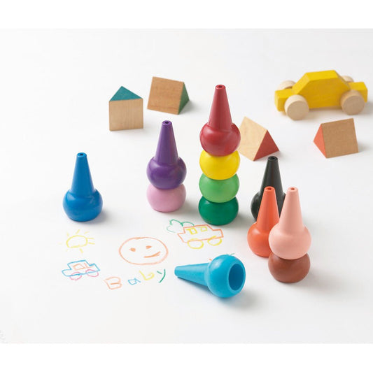 Aozora Baby Colour Crayon [12 crayons] - Note and Nib