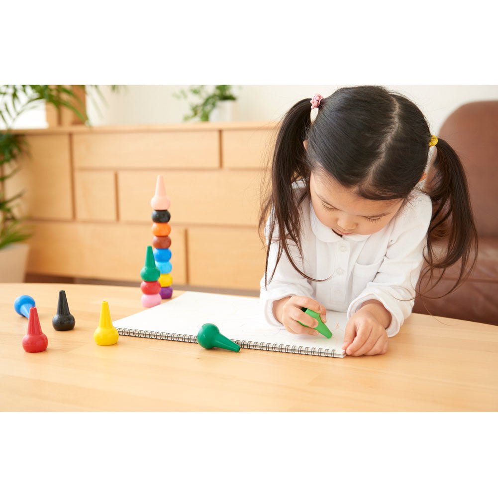 Aozora Baby Colour Crayon [12 crayons] - Note and Nib