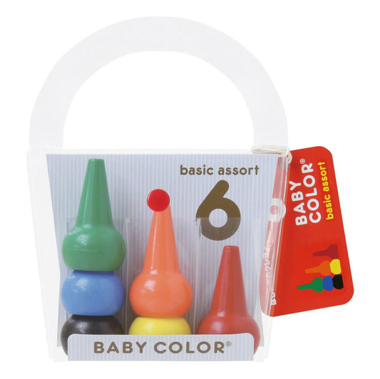 Aozora Baby Colour Crayon [6 crayons] - Note and Nib