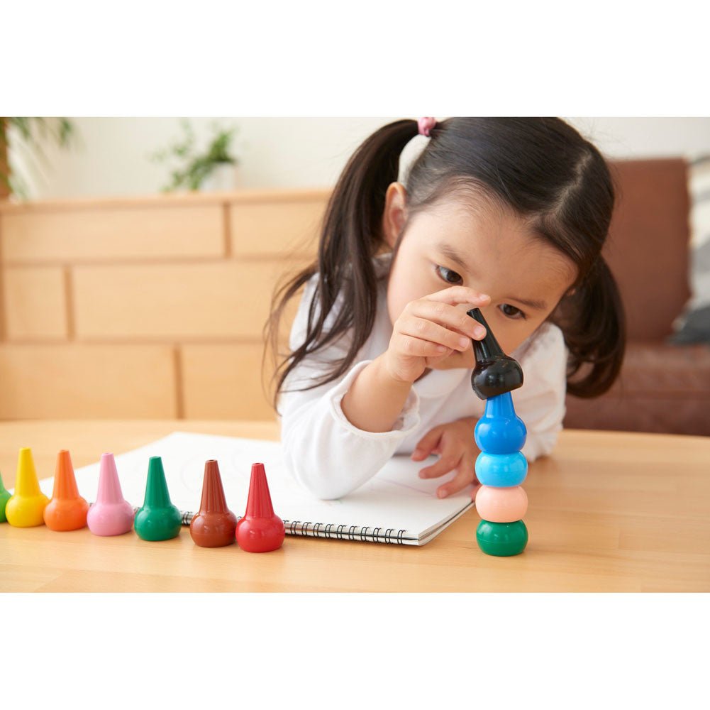 Aozora Baby Colour Crayon [6 crayons] - Note and Nib