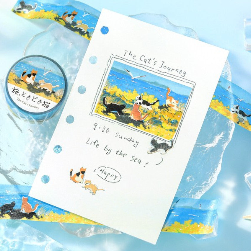 BGM Washi Tape - The Cat's Journey